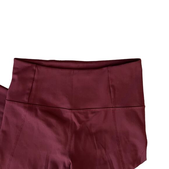 Girlfriend Collective Plum 7/8 Compressive High Rise Leggings Sz Small - Picture 2 of 6